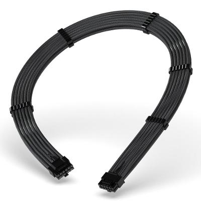 Cabo Extensor de Fonte Rise Mode Sleeved 12VHPWR, PCIE 5.0 16pin (12+4), 60cm, Preto - RM-SL-02-12VHPWR-FB
