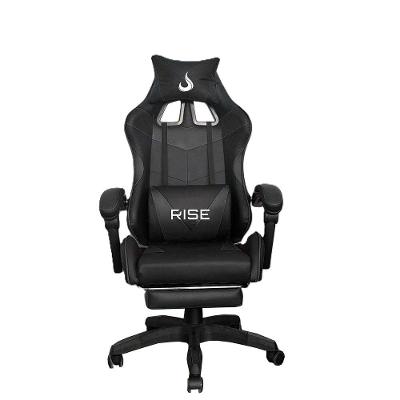 Cadeira Gamer Rise Mode X06, Ângulo Ajustável, Até 120Kg, Apoio Para os Pés Retrátil, Preto - RM-CG-X06-BK