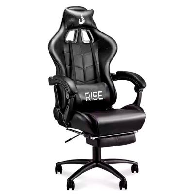 Cadeira Gamer Rise Mode X04, Ângulo Ajustável, Apoio Para os Pés Retrátil, Preto - RM-CG-X04-BK