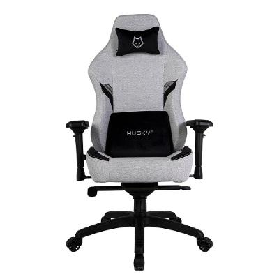 Cadeira Gamer Husky Saucer, Até 150Kg, Almofadas, Reclinável 135º, Braço 4D, Tecido, Cinza - HCG800CZT