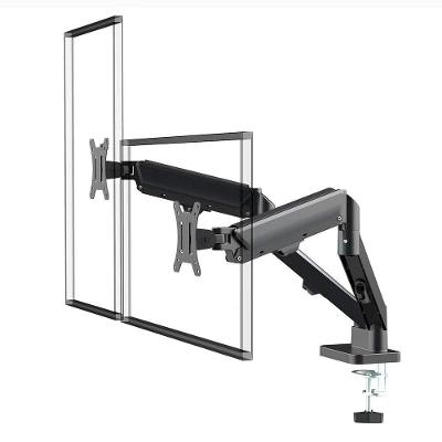 Suporte de Mesa Articulado Storm Tech para 2 Monitores ou TVs de 17" a 32", Pistão a Gás, Ajuste de Altura, Duplo, Preto - SPMT0002