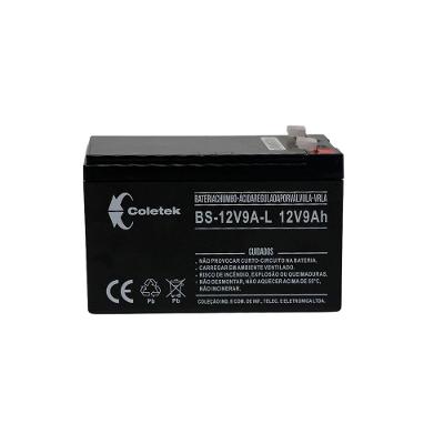 Bateria Selada Coletek Energia BS-12V9A-L T1, 12V, 9Ah. Preta - BS-12V9A-LT1