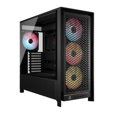 Gabinete Gamer Corsair 5000D RS ARGB, Mid Tower, 4x FANs, Preto - CC-9011309-WW