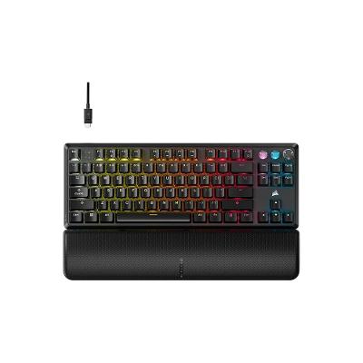 Teclado Magnético Gamer Corsair K70 PRO TKL LED RGB, Switch CORSAIR MGX, Hall Effect, Rapid Trigger, Anti-Ghosting, US, Preto - CH-911911G-NA