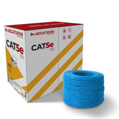 Cabo de Rede Megatron LAN 4PX24AWG, CX, CAT5E, 305m, Azul - 2581