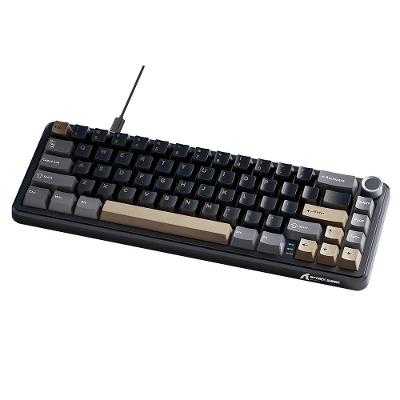 Teclado Mecânico Gamer Attack Shark X66, 65% Compacto, RGB, Star Black, Preto - AS-X66-STAR-BK
