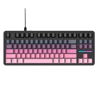 Teclado Mecânico Gamer Attack Shark X87, TKL, RGB, Blackberry, Roxo/Preto - AS-X87-BB-RY