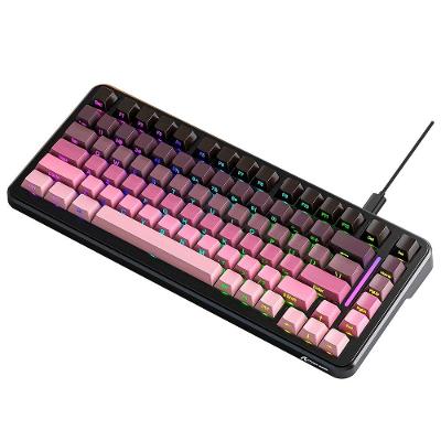 Teclado Mecânico Gamer Attack Shark M86, 75% Compacto, RGB, Blackberry, Roxo/Preto - AS-M86-BB-RY