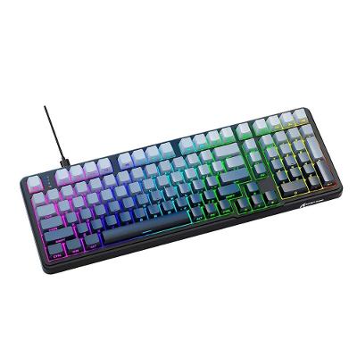 Teclado Magnético Gamer Attack Shark X98 HE, Rapid Trigger, 8000Hz, 0.01ms, 98 Teclas, Moonlight, Cinza/Branco - AS-X98HE-MN