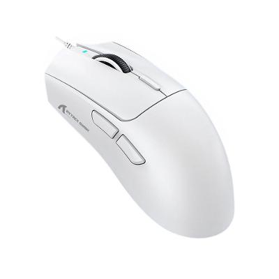 Mouse Gamer com Fio Attack Shark X1, Ultraleve, 12.800 DPI, 6 Botões - Branco