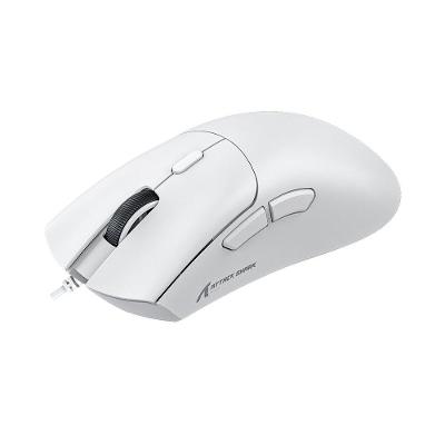 Mouse Gamer com Fio Attack Shark R1 Ultraleve e design Ergonômico, 12.800 DPI, 6 Botões - Branco