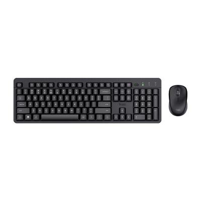 Kit Teclado e Mouse Sem Fio Trust ODY II, 1600 DPI, Pilhas Inclusas, ABNT2, Preto - 26014