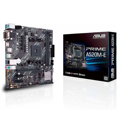 Placa-Mãe ASUS Prime A520M-E, AMD AM4, mATX, DDR4, Preto - 90MB1510-C1BAY0