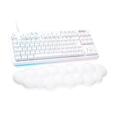 Teclado Mecânico Gamer Logitech G713 Switch GX Brown Tactile, RGB LIGHTSYNC, Apoio para Mãos em Formato de Nuvem, ABNT, Branco - 920-010701