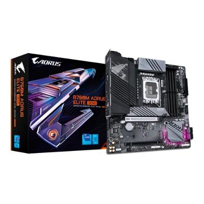 Placa Mãe Gigabyte B760M AORUS ELITE WIFI6E GEN5, Intel LGA 1700, mATX, DDR5, RGB,  PCIe 5.0, Wi-Fi 6E, Bluetooth - B760M A E WF6E GEN5
