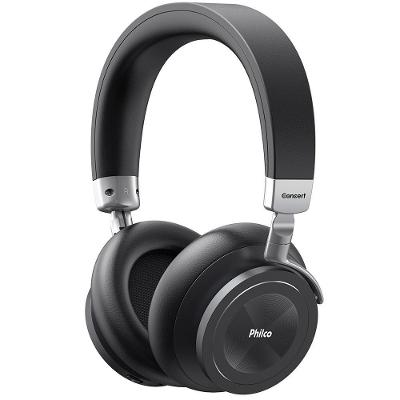 Fone de Ouvido Sem Fio Philco PFO05BTSG, Bluetooth 5.0, Cancelamento de Ruído, Drivers 40mm, P2, USB, Preto - 56605015