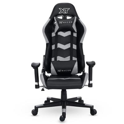 Cadeira Gamer XT Racer Speed Series, Até 120kg, Com Almofadas, Reclinável, Descanso de Braço 2D, Preto e Cinza - XTS130