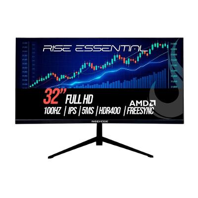 Monitor Gamer Rise Mode 32", FHD, 100Hz, 5ms, IPS, HDMI e VGA, sRGB 99%, Preto - RM-MOG-32F100FH-B