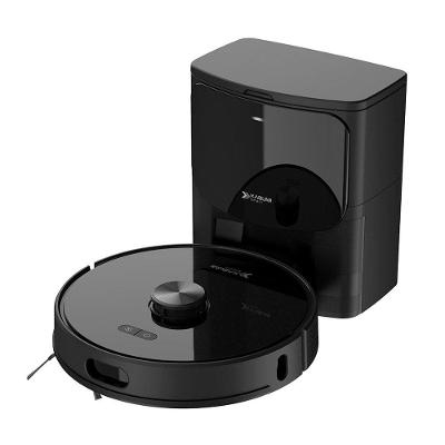 Robô Aspirador de Pó e Passa Pano KABUM! smart K1100 - Mapeia a Laser, 2 MOPs, até 10.000Pa, Alexa/Google, BT, 220v, Preto - KSAR110020PT