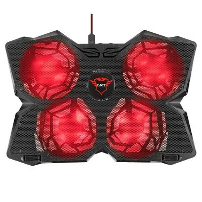 Suporte para Notebook GXTrust 278 Yozu, Até 17.3", com 4 Coolers e 4 Velocidades, LED, Preto - 20817