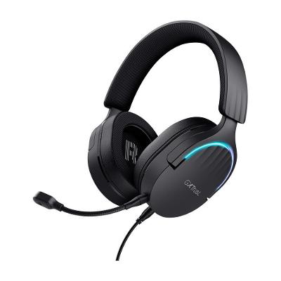 Headset Gamer GXTrust 490 Fayzo, Iluminação LED, Microfone Destacável, Cancelamento de Ruído, Preto - 24900