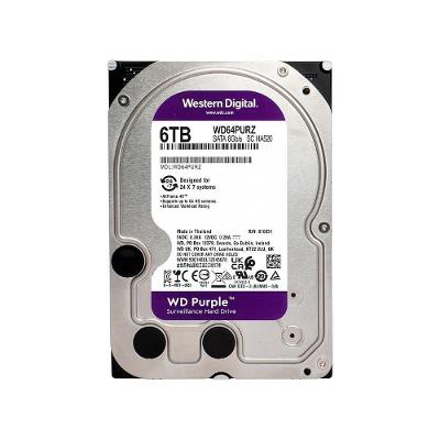 HD WD Purple, 6TB, 3.5", SATA - WD64PURZ