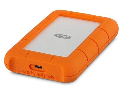 HD LaCie Externo Rugged 4TB, USB 3.1-C, Clay Orange - STFR4000800