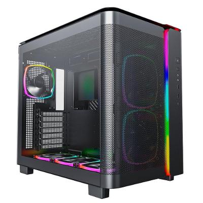 Gabinete Gamer Montech King 95 Pro, Mid-Tower, Vidro Duplo Temperado, Com 6X Fans, Preto - KING95PBK