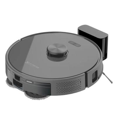 Robô Aspirador de Pó e Passa Pano KABUM! smart K1000 - Mapeamento, MOP rotativo, até 7000PA, APP, Alexa/Google, Bivolt, Cor Inox- KSAR1000CZ
