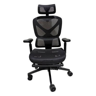 Cadeira Ergonômica Formula V Ergolux 5 Plus, Encosto em Malha Respirável, Apoio de Braço Ajustável, Preto - ERGLX5PLUS-BK
