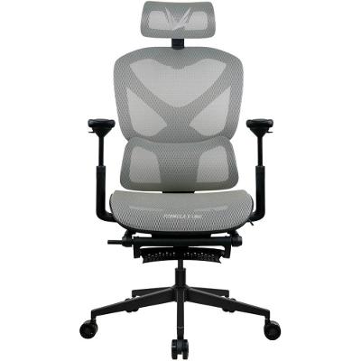 Cadeira Ergonômica Formula V Ergolux 5 Plus, Encosto em Malha Respirável, Apoio de Braço Ajustável, Cinza Fumaça - ERGLX5PLUS-G