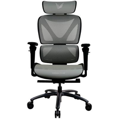 Cadeira Ergonômica Formula V Ergolux 6, Malha Ventilada, Apoio Lombar Regulável, Cinza Fumaça - ERGLX6-G