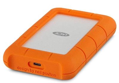 HD Externo LaCie 2TB Rugged, USB-C, Laranja - STFR2000800