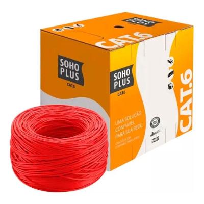 Cabo de Rede CAT.6 Furukawa SOHOPLUS, 305 Metros, Vermelho - 73942