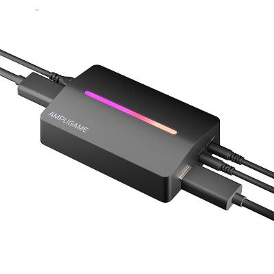 Placa de Captura Fifine V3, 1080p 60FPS, com Loop-out 4K, USB 3.0, RGB, Preta - V3