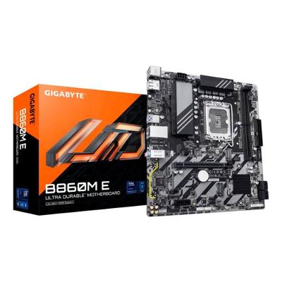 Placa Mãe Gigabyte B860M E, Intel, Micro ATX, DDR5, Preto - B86ME-00