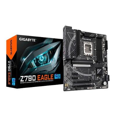 Placa-Mãe Gigabyte Z790 EAGLE, Intel, ATX, DDR5, RGB, Preto - Z790 EAGLE