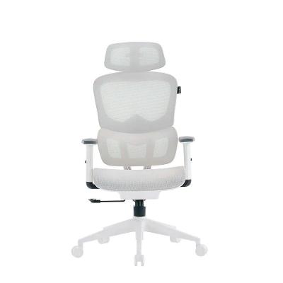 Cadeira Office XT Office X-Max, Até 120Kg, Reclinável, Braço 2D, Cilindro de Gás Classe 4, Tela Mesh, Branca e Cinza Claro - XTO-105