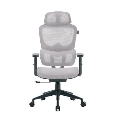 Cadeira Office XT Office X-Max, Até 120Kg, Reclinável, Braço 2D, Cilindro de Gás Classe 4, Tela Mesh, Cinza e Preta - XTO-104