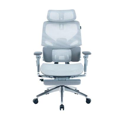 Cadeira Office XT Office X-Space Aluminum, Até 130Kg, Reclinável, Braço 6D, Cilindro de Gás Classe 4, Tela Mesh, Cinza - XTO-102