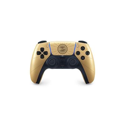 Controle Sem Fio Sony DualSense, Edição Limitada 007 First Light, PlayStation 5, Bluetooth, com Feedback Háptico, Branco e Dourado - 1000052026