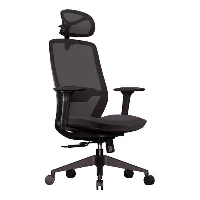 Cadeira Office Elements Serena Slide, com Apoio para os Pés, Até 120kg, Reclinável, Malha, Preta - 72096