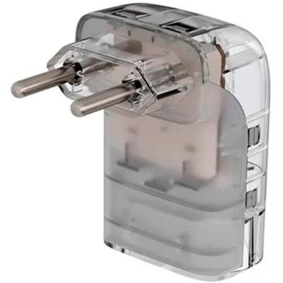 Protetor Contra Surtos Elétricos Clamper Pocket Fit 2 Pinos, Monopolar, 20A, Bivolt, Transparente - 26794