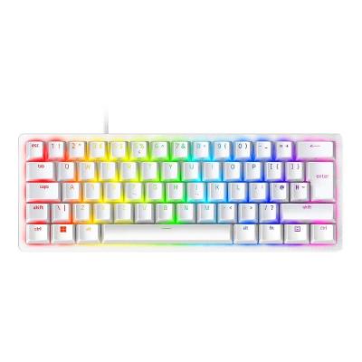 Teclado Óptico Mecânico Gamer Razer Huntsman Mini, Chroma, Razer Switch Red, USB Tipo-C, US, Mercurio Branco - RZ03-03390400-R3M1