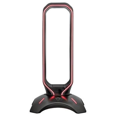 Suporte para Headset Gamer Trust GXT 265 Cintar, RGB, 2 Portas USB - 23647