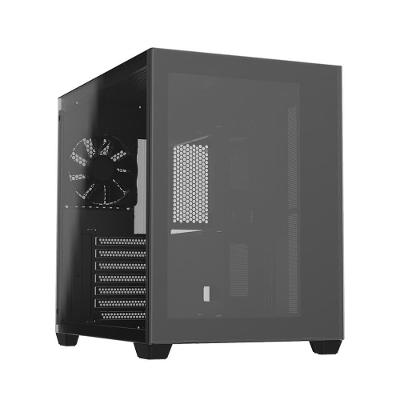 Gabinete Gamer FSP CMT380 Mid Tower, ATX, Lateral em Vidro Temperado, Preto - CMT380B