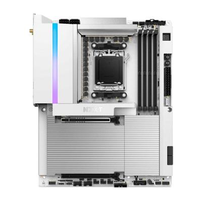 Placa Mãe NZXT N9 X870E, AMD X870E, AM5, ATX, DDR5, com Wi-Fi e Cover, Branca - N9-X87XT-W1