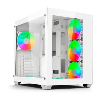 Gabinete Gamer C3Tech Gaming Aquarius MT-G910WH, Mid Tower, ATX,Lateral em Vidro Temperado-MT-G910WH