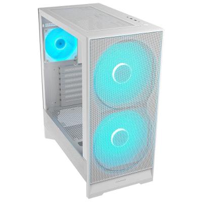 Gabinete Gamer Cougar MX610, Mid Tower, E-ATX, Lateral em Vidro Temperado, com 3 Fans, Branco - 385VA40.0002