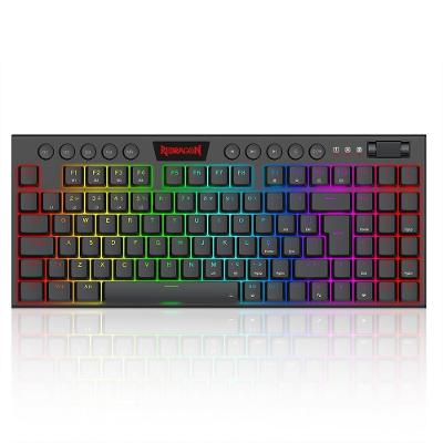 Teclado Mecânico Gamer Redragon Kurama, RGB, Switch Marrom, ABNT2, cabo USB-C removivel, Preto - K625P-KB (PT-BROWN)